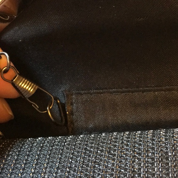 3 for $30 Beautiful clutch purse with detachable chain handle. Silver and black. - Picture 5 of 8